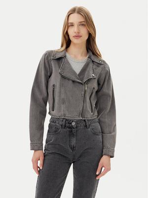 Vila Kurtka jeansowa Kiki 14104772 Szary Regular Fit
