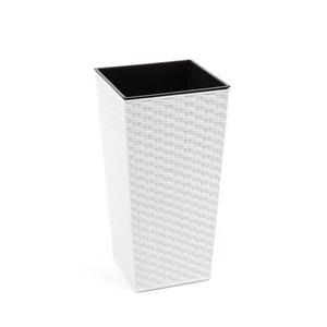 Doniczka FINEZJA 30 x 30 rattan biały Lamela