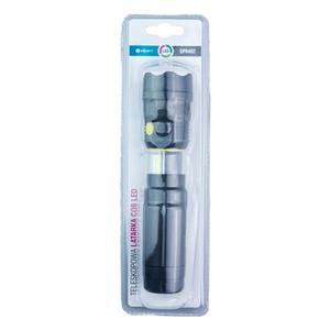 Teleskopowa latarka COB LED 55+150 lm