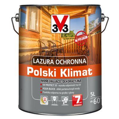 Lazura ochronna Polski Klimat impregnująco-dekoracyjna 5 l tek