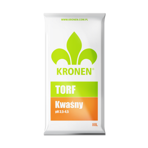 Torf kwaśny pH 3,5 - 4,5 80 l KRONEN