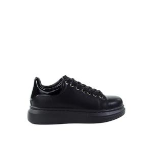 Damskie skórzane sneakersy czarne GOE TT2N4003