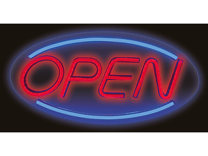 Neon FOREVER TF1 Plexi LED OPEN niebieski czerwony FPNE04
