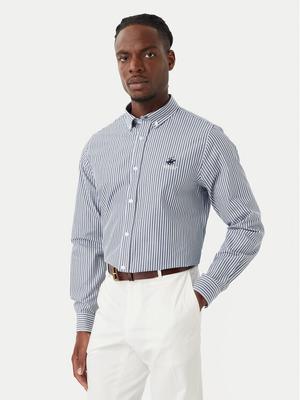 Beverly Hills Polo Club Koszula P-SS26M-BRASS Niebieski Regular Fit
