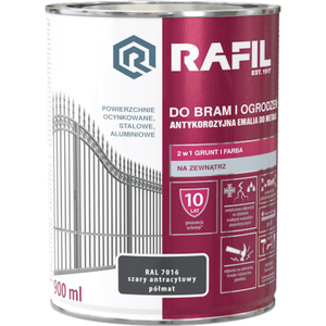 Farba "BRAMA" szara antracyt 0,9 l RAFIL