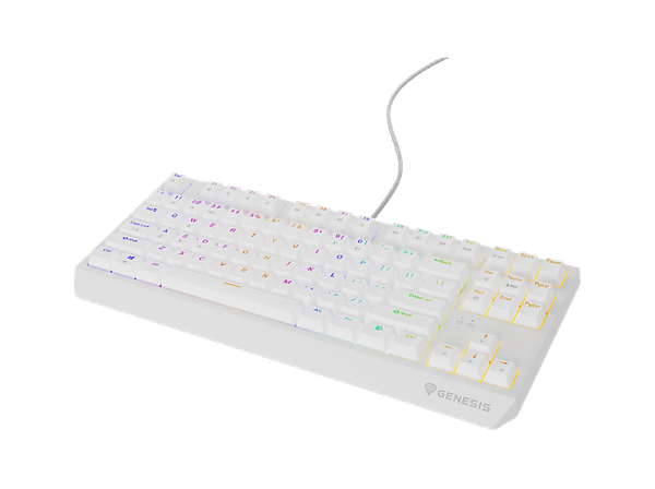 Klawiatura przewodowa GENESIS Thor 230 TKL Outemu Red Biały