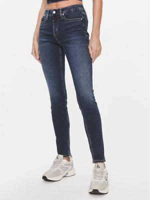 Calvin Klein Jeans Jeansy J20J222445 Granatowy Skinny Fit