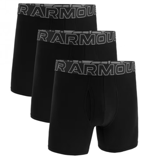 UNDER ARMOUR 3-Pak bokserki męskie UA Perf Cotton 6in czarne (XL)