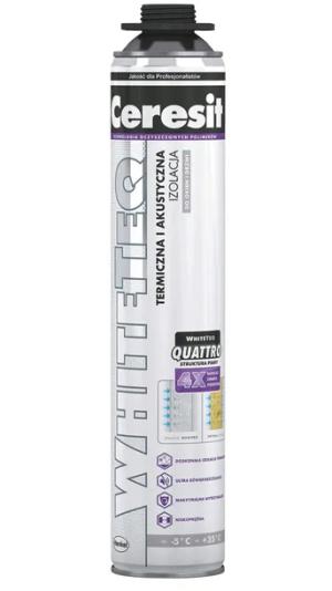 Piana montażowa pistoletowa CERESIT WHITETEQ 750ml