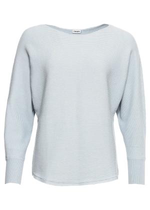 Sweter oversize z prążkowanej dzianiny