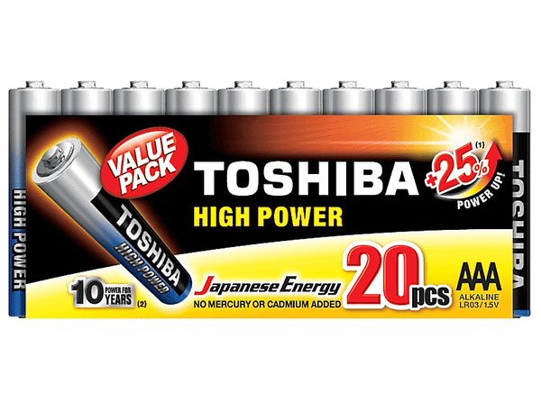 Baterie TOSHIBA High Power AAA 20 szt.
