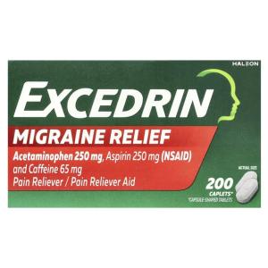 Excedrin, Łagodzenie migreny, 200 tabletek