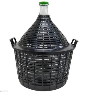 Balon butla do wina W KOSZU plastikowym 10L Gąsior
