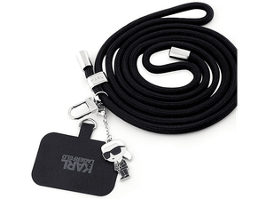 Pasek KARL LAGERFELD Universal CBDY Cord Czarny KLUCNMSCKIK