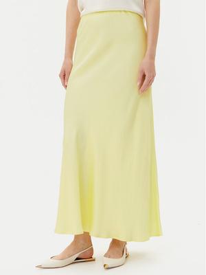 ViCOLO Spódnica maxi Gonna TD0472 Żółty Slim Fit