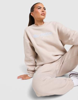 Nike Bluza W Nk Studio Fleece Os Crew Gls