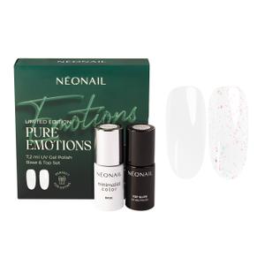 Neonail Zestaw Baza i Top Hybrydowe Pure Emotions