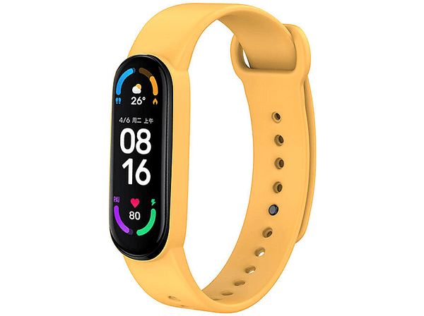 Opaska YUNMI do Xiaomi Mi Band 6/Mi 5 Żółty