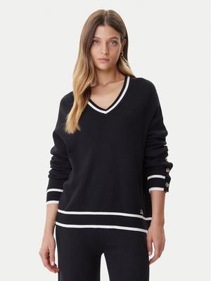 Liu Jo Sport Sweter TF5229 MS59L Czarny Regular Fit