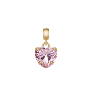 Daniel Wellington DW Charm Heart Crystal 12x6mm Gold/Pink