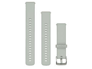 Pasek do zegarka GARMIN Silikonowy 18 mm Szałwiowoszary z zapięciem w kolorze srebrnym 010-13256-01