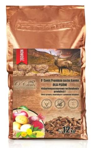 Sucha karma dla psa O'Canis Premium jeleń, ziemniak, burak dla psa 12kg