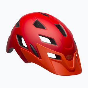 Kask juniorski BELL SIDETRACK matte czerwony orange roz. Uniwersalny (50–57 cm) . (50-57)