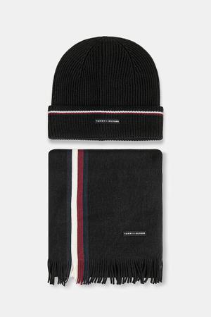 Tommy Hilfiger czapka i szalik z dodatkiem wełny