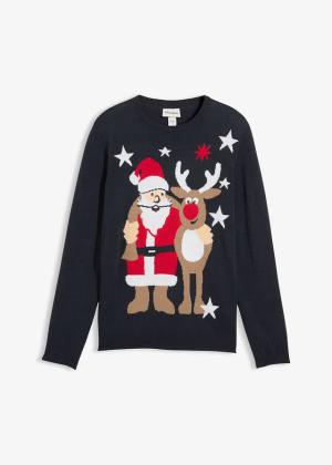 Sweter z bożonarodzeniowym motywem