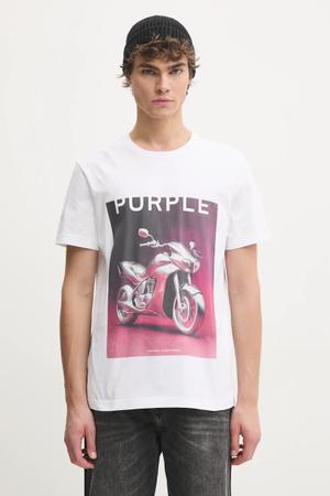 PURPLE BRAND t-shirt bawełniany CLEAN JERSEY SS TEE