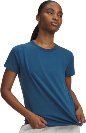 UNDER ARMOUR damska koszulka uniwersalna UA Rival Core SS granatowa (L)