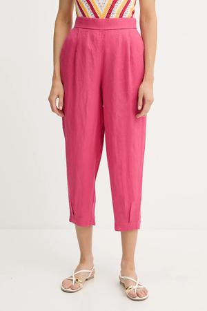 United Colors of Benetton spodnie lniane