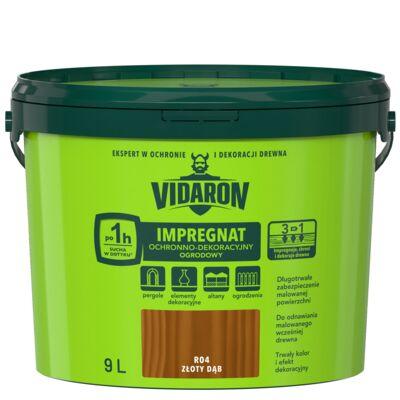 Impregnat Ochronno-Dekoracyjny Ogrodowy R04 Złoty Dąb 9l VIDARON