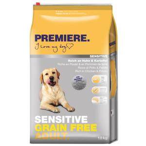 PREMIERE Sensitive sucha karma dla psa Adult Grain Free Kurczak z ziemniakami 2x12 kg