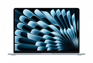 Apple MacBook Air 15.3 cala: M5 10/10, 16GB, 512GB SSD, bez zasilacza - Błękitny