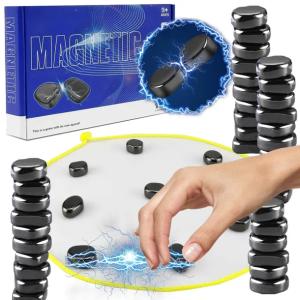 MAGNETYCZNA GRA W SZACHY KAMIENIE MAGNETYCZNE 20 KAMIENI GRA EDUKACYJNA