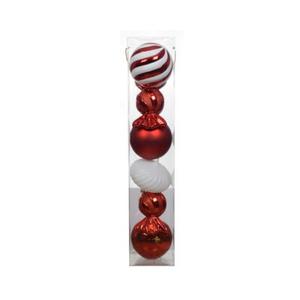 Bombki plastikowe mix 20,2 x 20,2 x 100 cm wielokolorowy 6 szt.