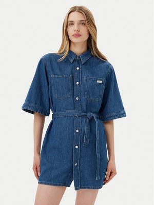 Calvin Klein Jeans Sukienka jeansowa J20J225169 Niebieski Boxy Fit