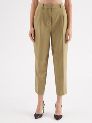 Bruuns Bazaar Spodnie materiałowe Cindy BBW2393 Zielony Loose Fit