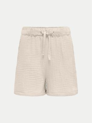 Kids ONLY Szorty materiałowe Thyra 15293680 Beżowy Regular Fit