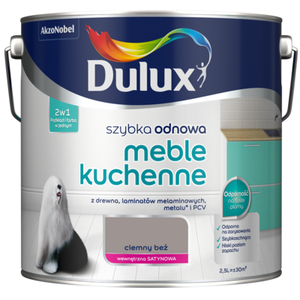 Farba akrylowa Dulux Szybka Odnowa Meble Kuchenne 2,5 l – ciemny beż
