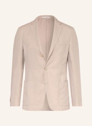 Eleventy Marynarka Slim Fit Z Lnem beige
