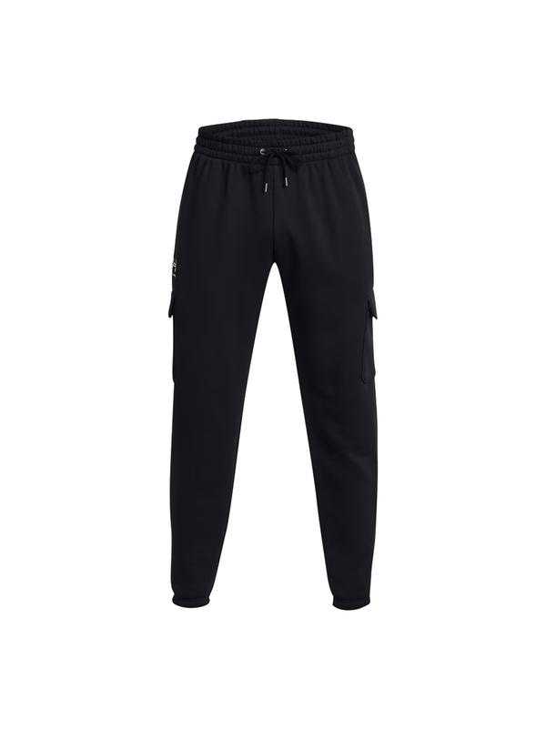 UNDER ARMOUR spodnie dresowe męskie Essential Flc Cargo czarne (M)