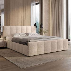 Łóżko tapicerowane SF1077 | 180x200 | Boucle | Cappuccino #4