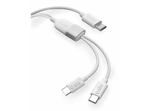 Rozdzielacz USB typu C SBS TECABLETCC2IN1 Biały