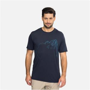 VIKING T-shirt męski Morain Bamboo granatowy (XL)