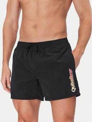 Quiksilver Szorty kąpielowe Spl Fineline Volley 15 EQYJV04141 Czarny Regular Fit