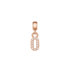 Daniel Wellington DW Charm Number 0 Rose Gold