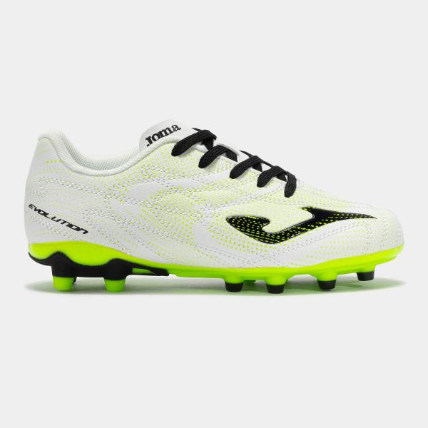 JOMA buty piłkarskie dziecięce EVOLUTION JR 2502 WHITE FIRM GROUND (39)