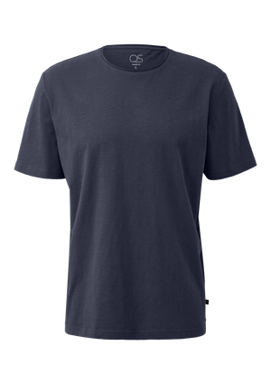 T-shirt ze zwijaną krawędzią